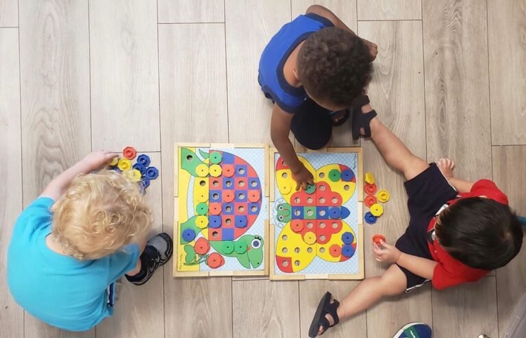 AB Spectrum Clients Playing with Puzzles