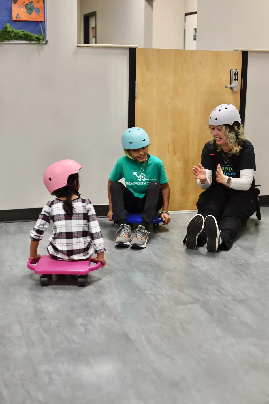 AB Spectrum clinician participating in play-based learning with children